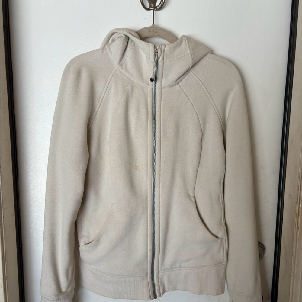 Lululemon Athletica Off-White Zip-Up Jacket